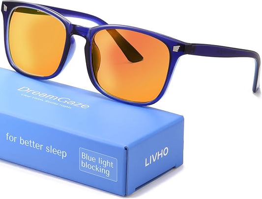 DreamGaze 99.9% Blue Light Blocking Glasses for Better Sleep - Anti Blue Light Glasses Men - Premium Computer Gaming Glasses