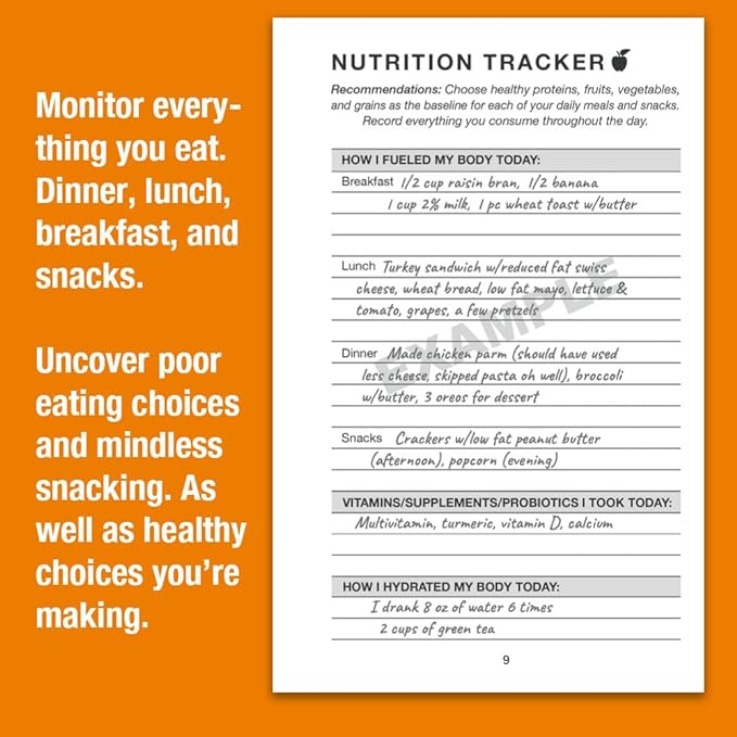 Wellness Tracker Daily Habit Tracker. Set Goals for All Physical Activity and Nutritional Habits in Spiral Bound, 10-Week Journal. Ideal for Women and Men 50-80+.