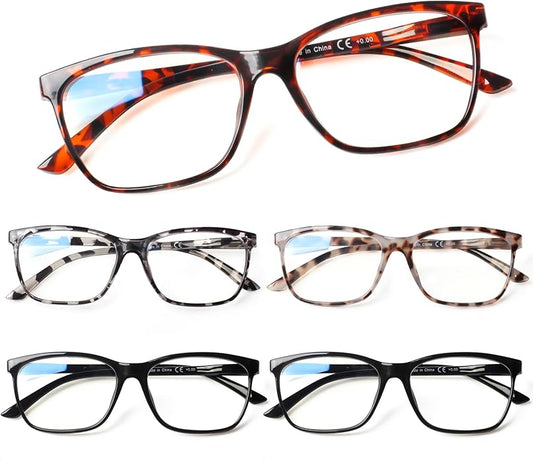 SIGVAN Ladies Reading Glasses Blue Light Blocking Spring Hinge Fashion Pattern Print Eyeglasses for Women