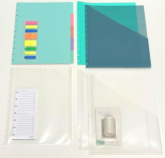 Talia Discbound Notebook Refills (Deluxe Expansion Kit (Pastel Dividers), Letter (8.5in x 11in))