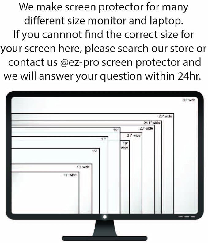 Anti-Glare and Anti Finger Print Screen Protector (3 Pack) for 19.5 Inches Widescreen Desktop Monitor