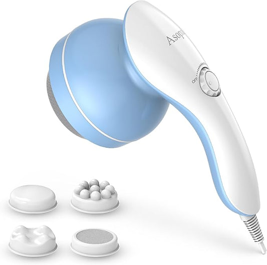 Cellulite Massager, Hand Held Deep Tissue Massager for Muscles, Back, Shoulder, Neck, Leg, Calf,Foot, Electric Percussion Body Massage Machine