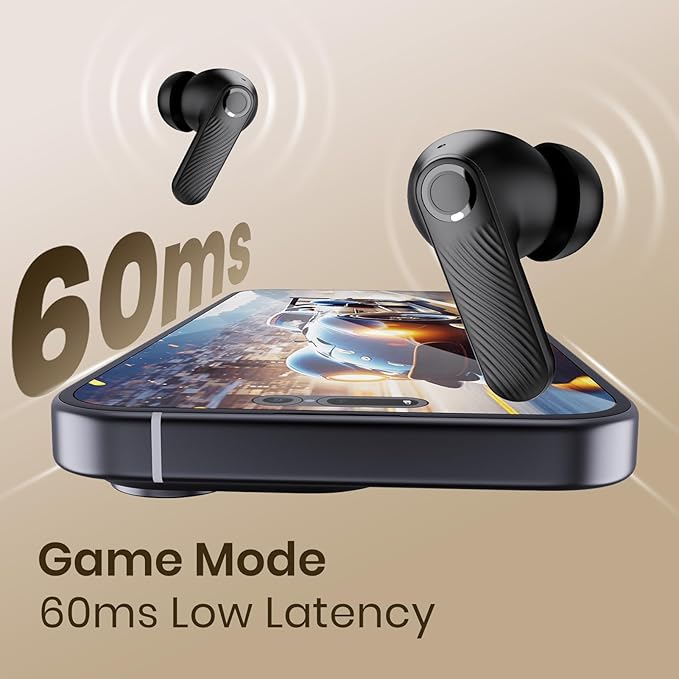 Wireless Earbuds 5.4 Bluetooth Headphones 100H Bluetooth Earbuds Active Noise Cancelling Earphones in-Ear Earbud with 4 ENC Noise Cancelling Mic IP5 Waterproof Earphones for Android iOS