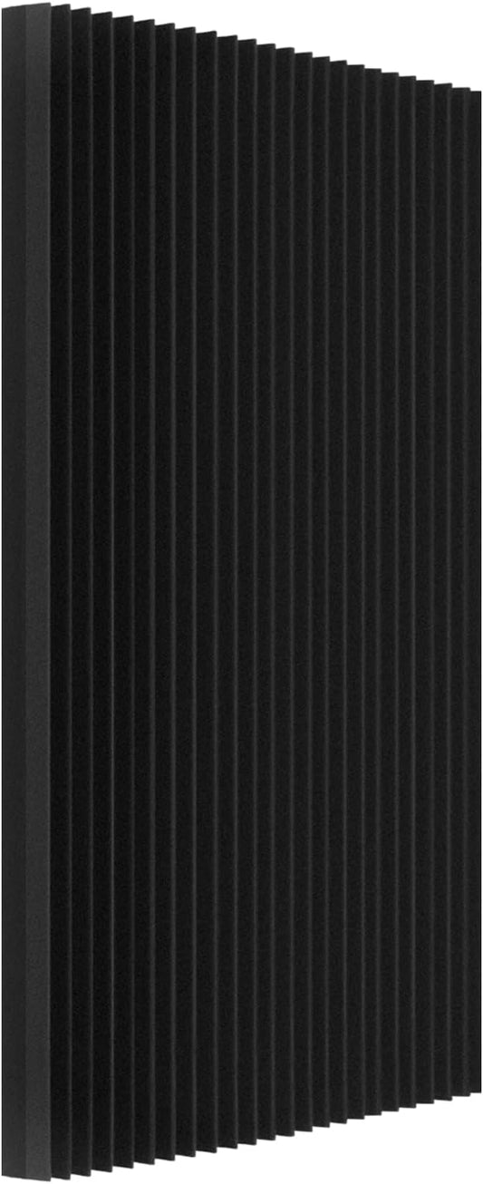 1 PCS Acoustic Panels,48''X24''X2'' Soundproof Foam Wall Panels,High Density Fireproof Noise Cancelling Foam Studio Foam Panel,Noise (Black-1 Pack)