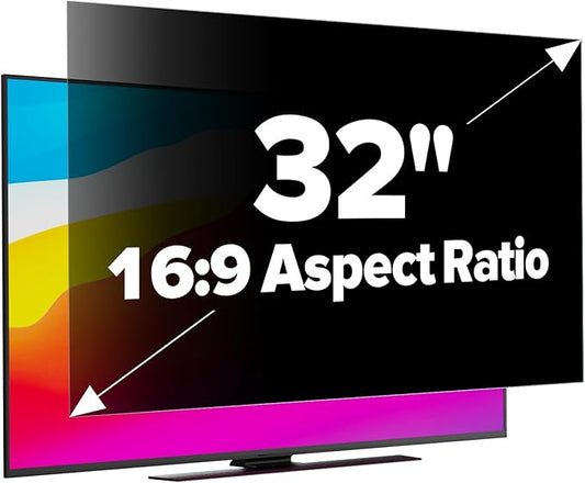 HD Laptop Privacy Screen 13.3 inch, Upgraded Laptop Privacy Screen for 16:9 Widescreen Removable Anti Glare Screen Cover and Blue Light UV-Blocking Filter