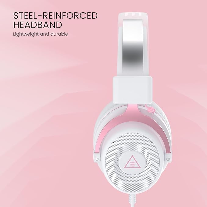 EKSA E900 Headset with Microphone for PC, PS4,PS5, Xbox - Detachable Noise Canceling Mic, 3D Surround Sound, Wired Headphone for Gaming, Computer, Laptop, 3.5MM Jack