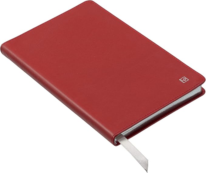 Classic Leather Notebook Writing Journal, Softcover, Narrow Ruled, Table of Contents and Numbered Pages