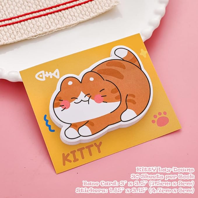 6 Pads Cute Fun Animal Reusable Sticky Notes for Students Teachers Bible