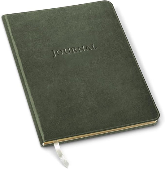 Gallery Leather Journal Notebook - 192 Pages, Softcover, For Men and Women, For Writing, Work & Travel, Handcrafted - Acadia Cactus - 9.75 x 7.5, Large Lined