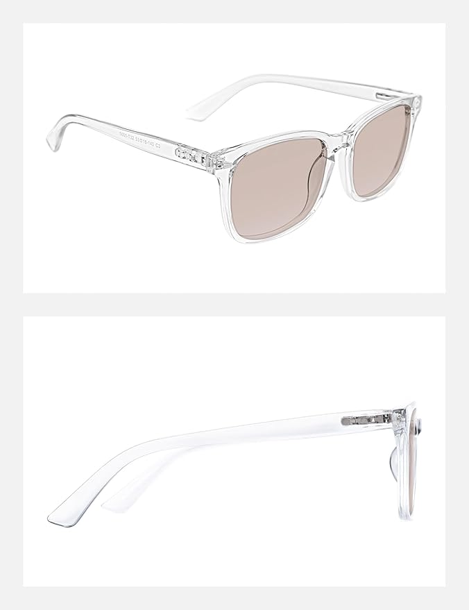 TIJN Blue Light Blocking Glasses for Women Men Clear Frame Square Nerd Eyeglasses Anti Blue Ray Computer Screen Glasses