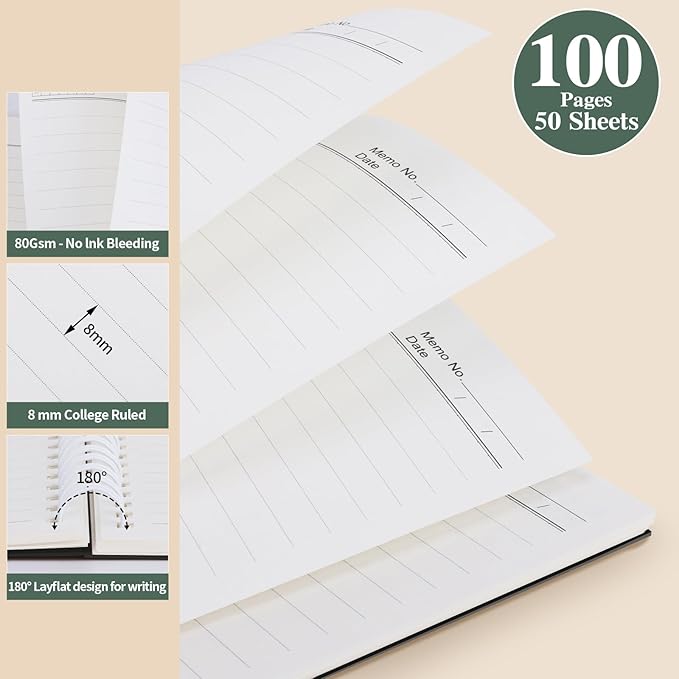 2 Pcs A5 Spiral Notebook,Inspirational Journal,Motivational Journal for Women Men,100 Pages Lined Spiral Journal Notebook College Ruled Daily Diary for School,Travel,Business,Work (Always-Light Blue)