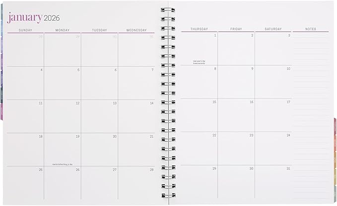 Inspired by Erin Condren 12-Month Teacher Planner (Jul 2025 - Jun 2026), 8.5"x11" Weekly and Monthly Lesson Planner, 70 Lb. Text Weight Paper, Watercolor Apples Covers, Pewter Wire-O Spiral Binding