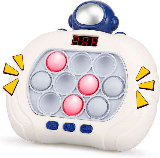 Pop Game Light Up Fidget Toy for Kids 5-7 & 8-12, Handheld Puzzle Game Sensory Toys with LED Screen, for Kids Ages 3-12 (Astronaut)