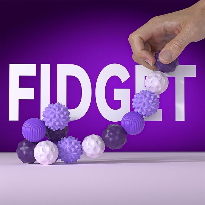 Magnetic Fidget Balls Toys for Adults&Teens, 8Pcs Silicone Sensory Stress Relief Toys with Autism, ADHD, Anxiety, Quiet Executive Desk Fidget Magnets Balls,Stocking Stuffers for Women Men Gifts