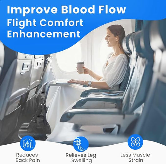 Omnpak Airplane Foot Rest, Foot Hammock for Plane Travel Perfect Airplane Footrest to Relax Your Feet Comfy Foot Hanger Desk Foot Hammock