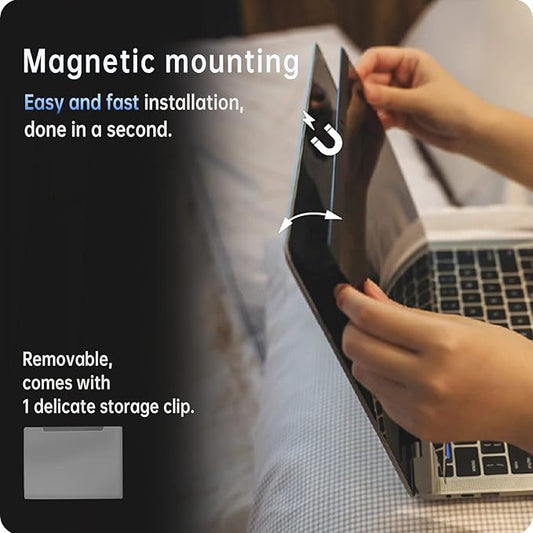 Magnetic Privacy Screen for Macbook 12 Inch (2012-2017), Removable Anti Blue Light Glare Filter Private Matte Screen Protector for Mac 12in Laptop Computer(Model A1534 A1931)