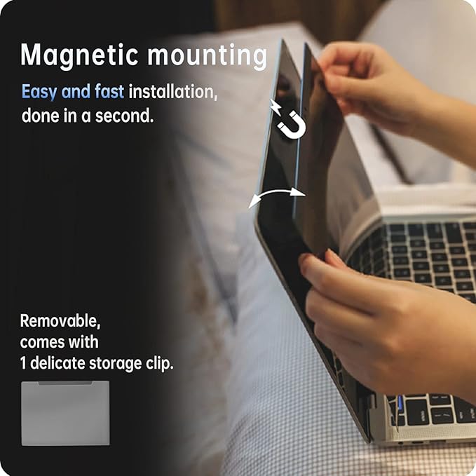 Magnetic Privacy Screen for MacBook Pro 16 Inch (2019-2020) - A2141, 16inch Removable Matte Blue Light Glare Filter Protector Shield for Mac Pro 16in Laptop Computer