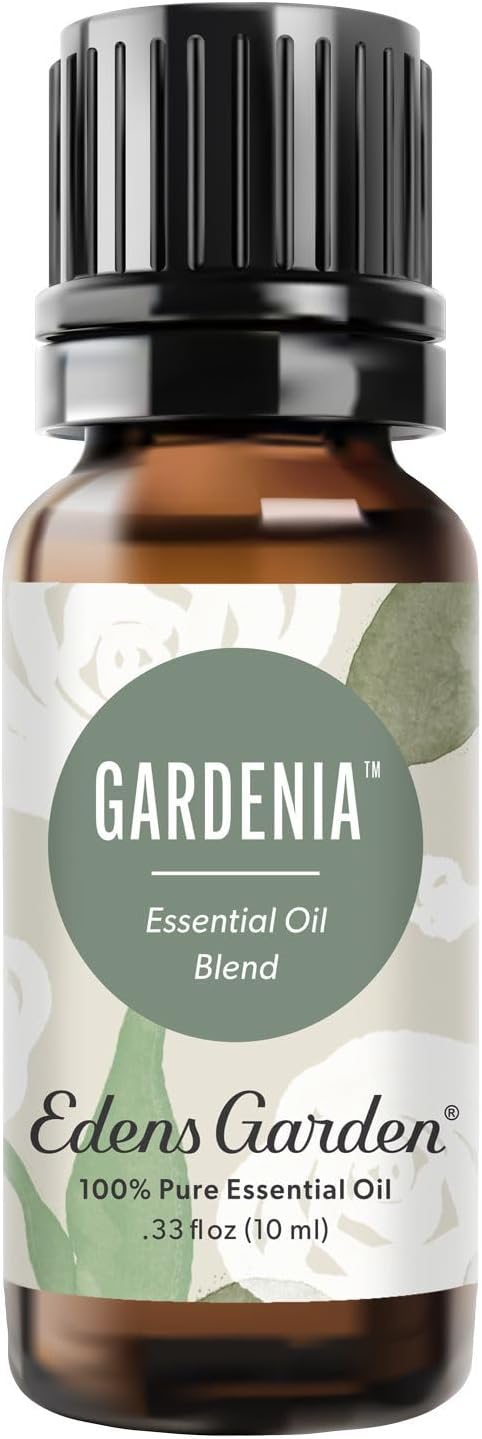 Edens Garden Gardenia Essential Oil Blend – 100% Pure Premium Grade for Diffuser, DIY Soap & Candle Making, Natural Aromatherapy & Skin Safe, Undiluted & Clean, No Added Fragrance 10 ml (.33 fl oz)