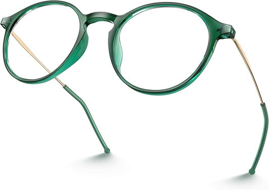 VISOONE Round Lightweight Blue Light Blocking Glasses Women Men Fashion Cute Thin Eyewear Niko