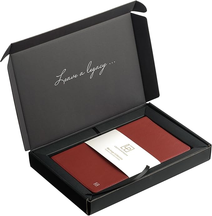 Classic Leather Notebook Writing Journal, Softcover, Narrow Ruled, Table of Contents and Numbered Pages