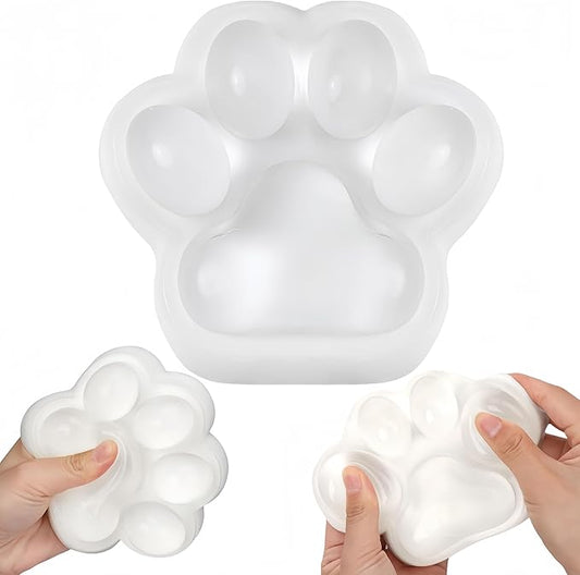 Big Cat Paw Taba Squishy Squeeze Toy, 5-inch Cute Silicone Sticky Taba Squishy, Squeeze Toys for Stress Relief and Anxiety Relaxing, Decompression Toys, Gifts for Kids/Adult