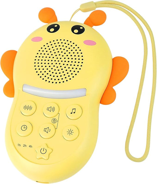 Portable Sound Machine for Baby,White Noise Sound Machine for Babies and Kids,Rechargeable Lullaby Machine with Light,Travel Sound Machine for Sleep,Great for Baby Registry Gift