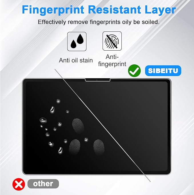 SIBEITU 2 Pack Screen Protector for iPad Pro 13 Inch 2024 Release Model M4 (7th Generation), HD Clear Scratch Resistent for iPad Pro 13" M4, Case Friendly & Apple Pencil Compatible Touch Sensitive