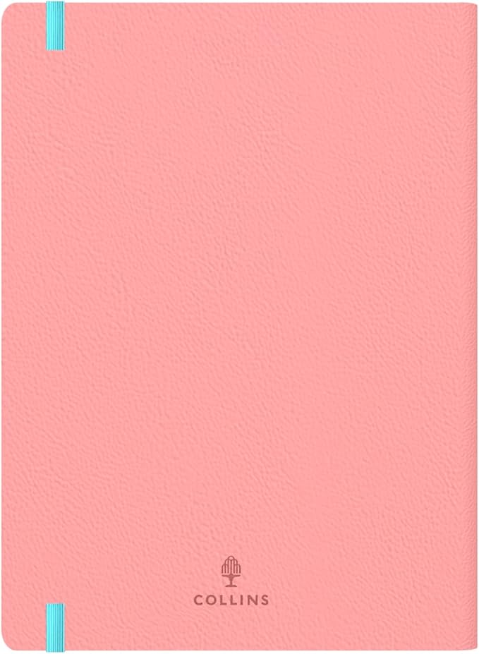 Collins 'Legacy' 14 Month Mid/Academic Year Planner, July 2025-August 2026 Week-to-View Diary, A5 Hard Cover, Pink
