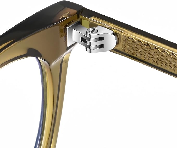 Dollger Blue Light Blocking Glasses For Woman Men Thick Frame Round Non-Prescription, pertain Work，Computer Gaming，TV