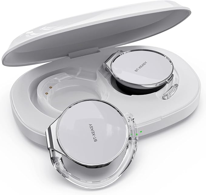 On Ear Headphones Bluetooth 5.4, Noise Cancelling Open Ear Headphones Wireless, Water-Drop Shaped Clip On Sport Headset Bluetooth with 4 Microphone, Comfort Fit Earphones with Long Battery Life