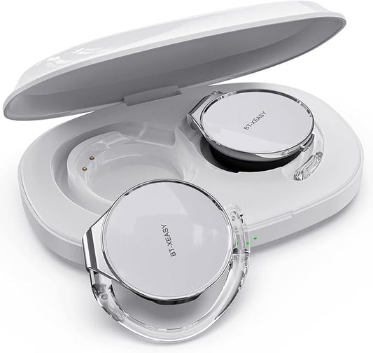 On Ear Headphones Bluetooth 5.4, Noise Cancelling Open Ear Headphones Wireless, Water-Drop Shaped Clip On Sport Headset Bluetooth with 4 Microphone, Comfort Fit Earphones with Long Battery Life