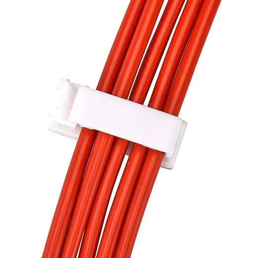 50Pcs Self Adhesive Cable Management Clips,Cable Organizers Wire Clips Cord Holder for PC Laptop Ethernet Cable Desktop Home Office(1.52’’ x 0.59’’ x 0.57’’,White)