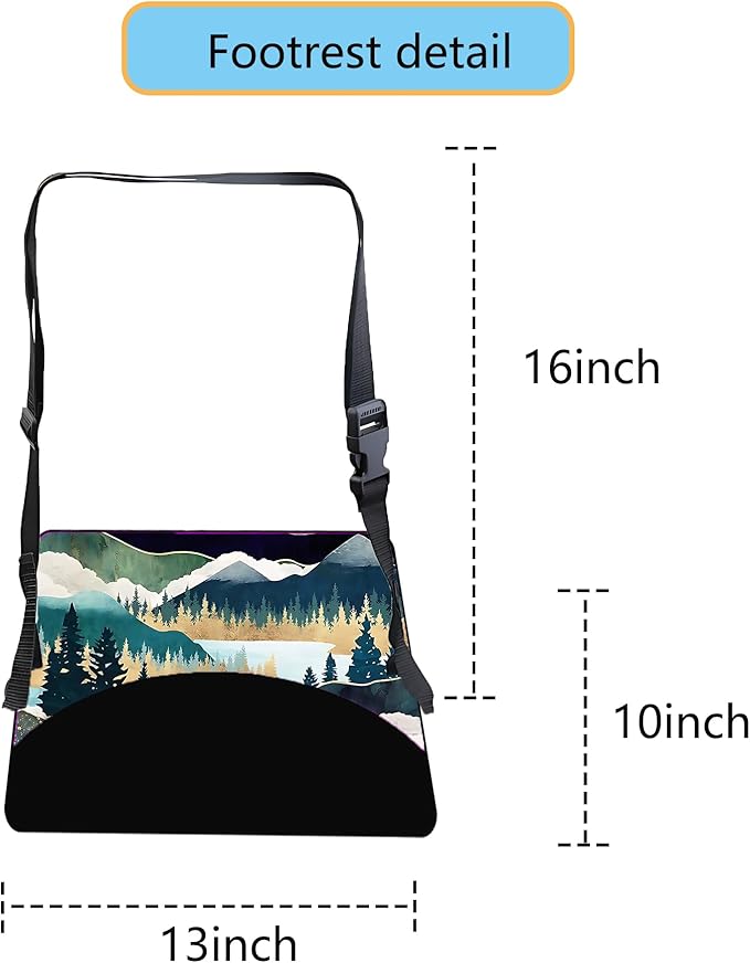 Foot Hammock for Plane Travel Essentials Relax Your Foot Rest for Airplane Gadgets Adjustable Airplane Travel Accessories for Flight Essentials,Office,Desk(Forest, 1 Pack)