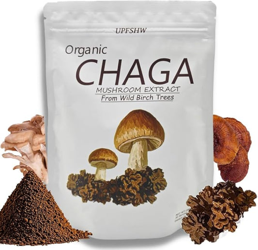 Mushroom Coffee-Chaga Coffee, Classic Recipe+Organic Birch Brown Hole Extract (30 servings per pack)