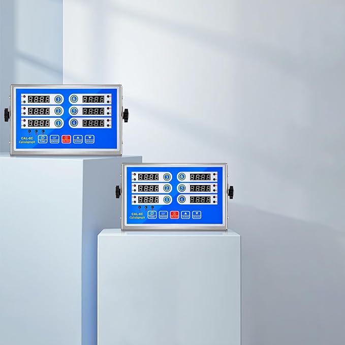 Commercial 6 Channel Kitchen Timer Cooking Countdown with Clear Display Loud Ring Alarm Reminder for Restaurant Multiple Events