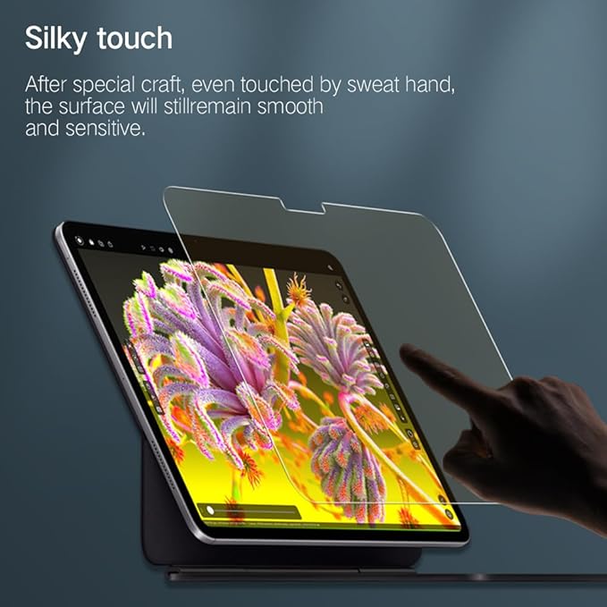 PERFECTSIGHT Anti Glare compatible with iPad Pro 11 Inch Blue Light Screen Protector 2024 5th Gen, [Medical-Grade Eye Care] Blue Light Blocking Filter 8 Radiations Matte Tempered Glass