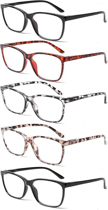 SIGVAN Ladies Reading Glasses Blue Light Blocking Spring Hinge Fashion Pattern Print Eyeglasses for Women