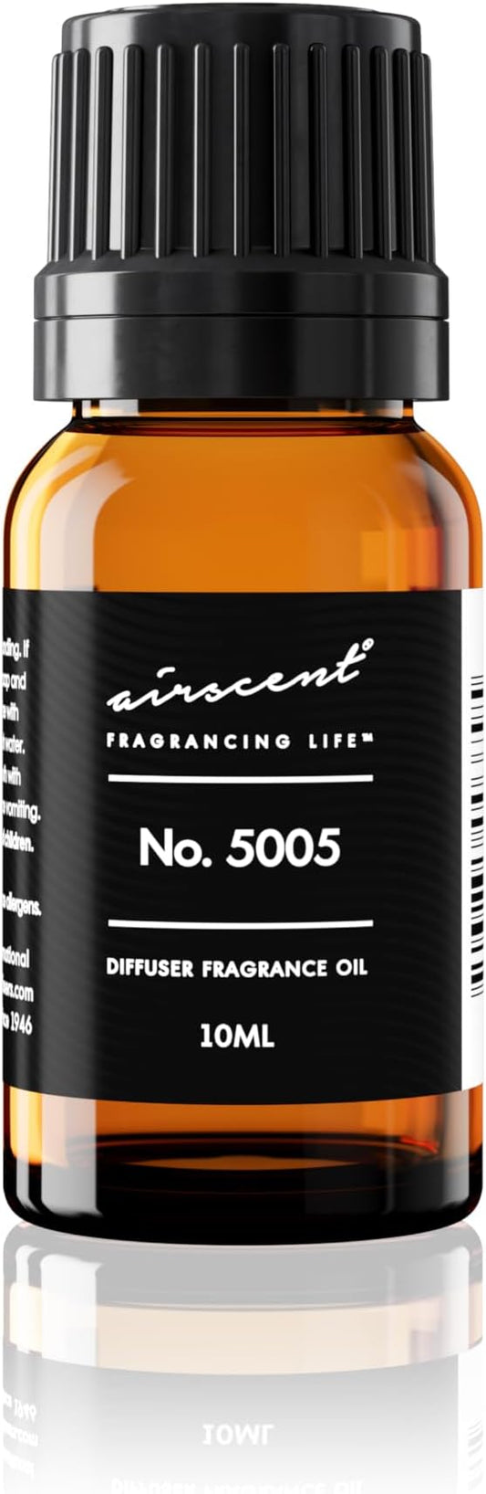 AirScent Diffuser Oil Inspired by TF's Oud Wood - No. 5005 Perfume Dupe - Fragrance Oil Blend for Ultrasonic and Waterless Diffusers and Crafting - 10 ml, 0.34 fl oz Glass Bottle with Dropper