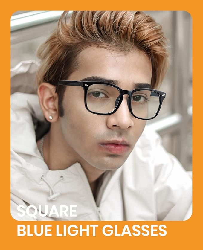 Cyxus 2024 Acetate Square Eyeglasses Frame Women Men Clear Lens Blue Light Blocking Glasses Eyewear Computer Glasses