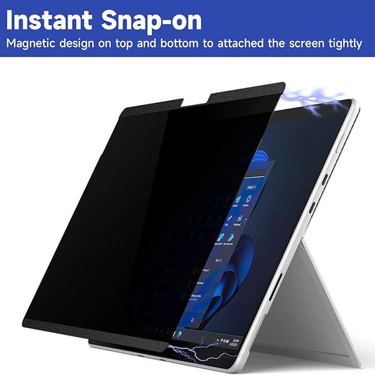 Magnetic Privacy Screen for Microsoft Surface Pro 11/10/9/8/X, Surface Pro Privacy Filter 13 Inch, Anti-Glare Blue Light Laptop Computer Monitor Screen Protector