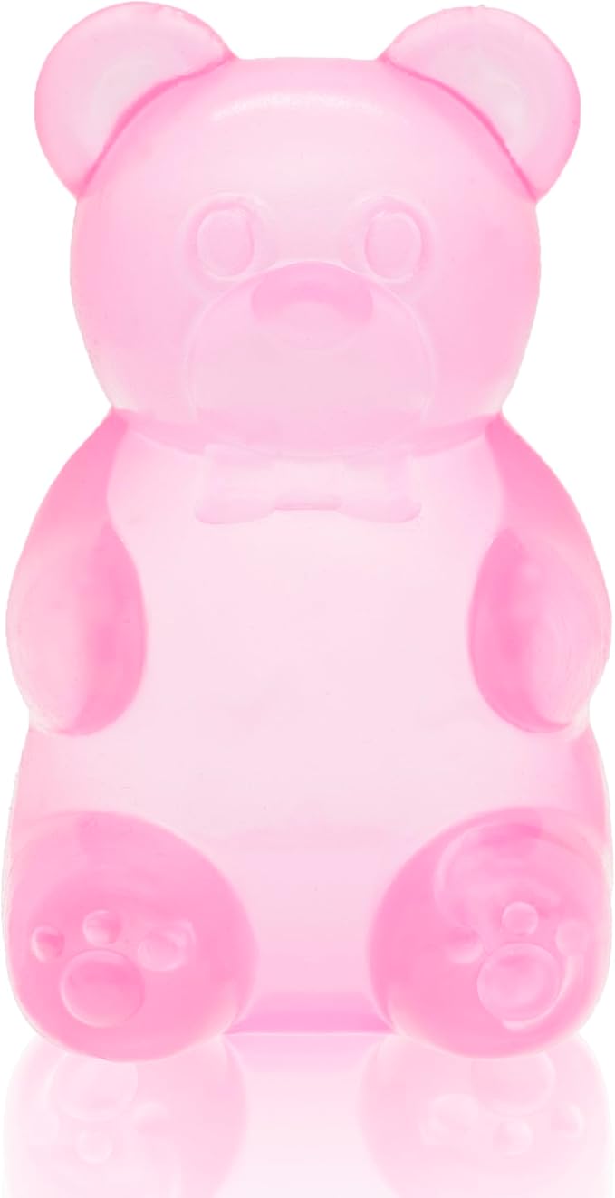 Stress Bear Squishy Ball, Gummy Bear Toy, Sugar Filled Squishy Toys for Kids Stress Relief - High Density Squeeze Balls for Students Calming - Ultra-Soft Decompression Venting Toys