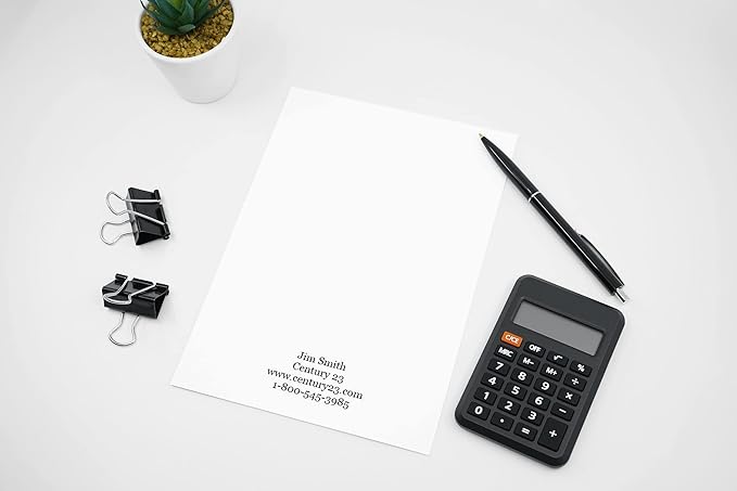 Debra Dale Designs 8.5" x 11" Customizable Unruled Memo Pads - Enhance Office Productivity with Personalized Note-Taking - 14 Pads, 50 Sheets Each - Premium Quality, Made in USA