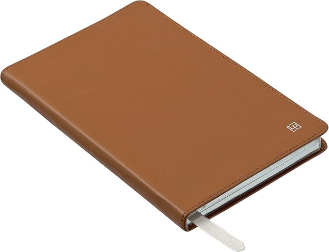 Classic Leather Notebook Writing Journal, Softcover, Narrow Ruled, Table of Contents and Numbered Pages