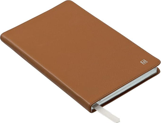 Classic Leather Notebook Writing Journal, Softcover, Narrow Ruled, Table of Contents and Numbered Pages