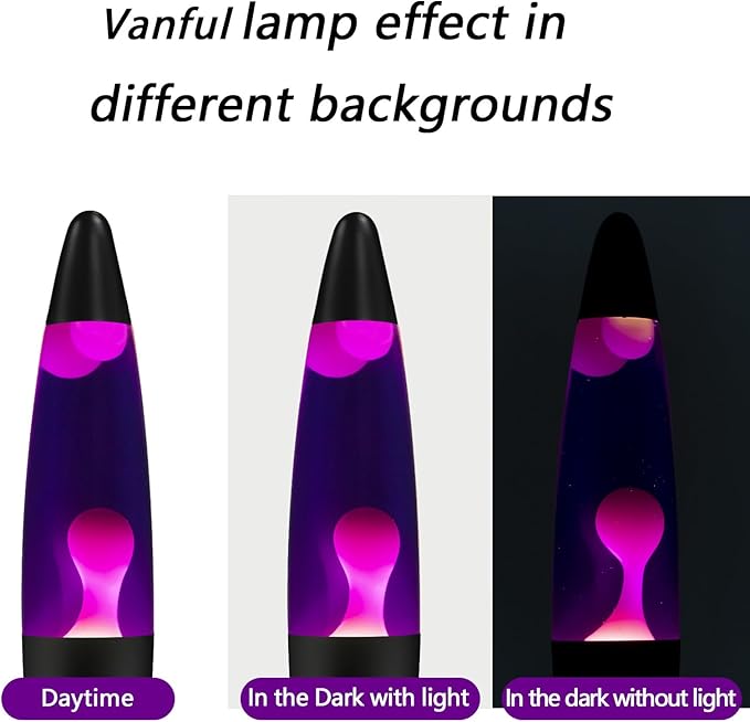 Purple Liquid Motion Lamp for Adults and Kids Magma Motion Lamps with White Wax Flows for Home Christmas Thanksgiving Day Decoration Cool Nightlight Lamp with Black Base