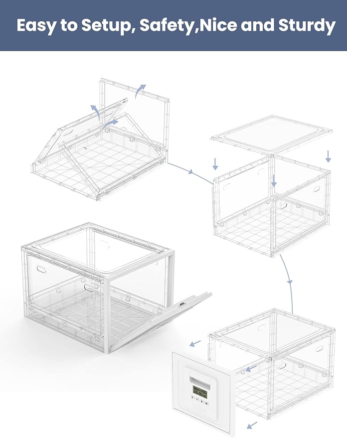Time Lock Box for Food,Medicine Locker,Phone Jail Timer,PS5 Game Prison,Snacks Lockbox,Release Stress,Anxiety Relief,Gadget Gift | Combination Timed Locking Container | Kitchen Clear Lockable Safe Box