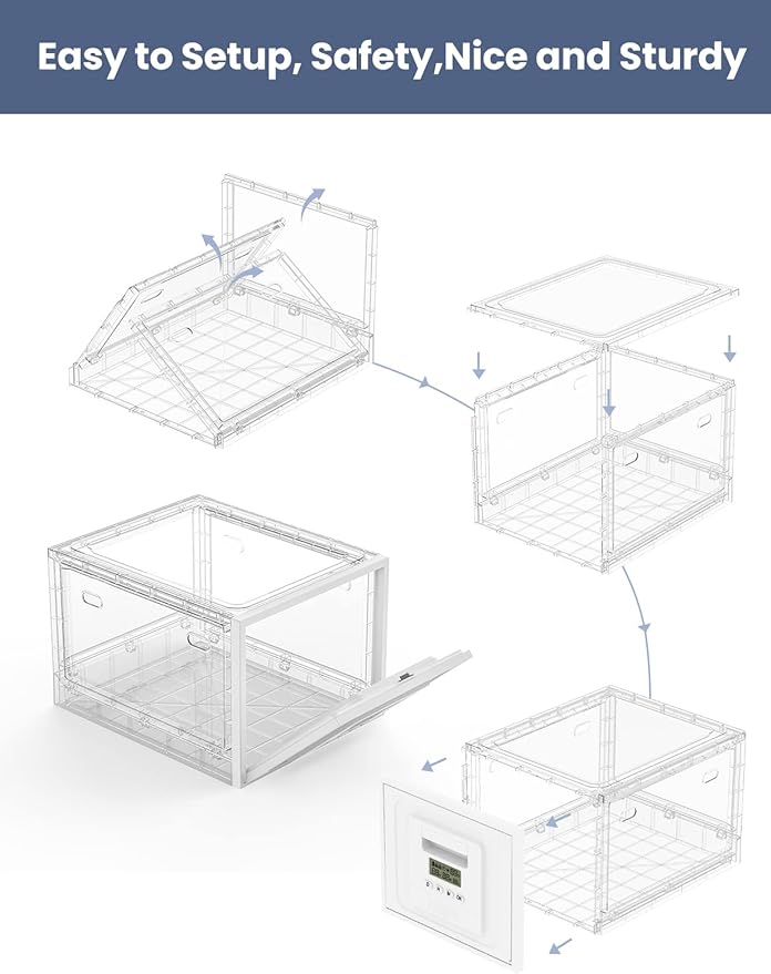 Time Lock Box for Food,Medicine Locker,Phone Jail Timer,PS5 Game Prison,Snacks Lockbox,Release Stress,Anxiety Relief,Gadget Gift | Combination Timed Locking Container | Kitchen Clear Lockable Safe Box