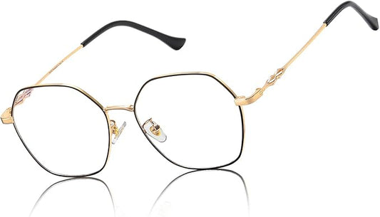 DUCO Small Round Blue Light Glasses For Women Men Blue Ray Blocking Glasses 8215