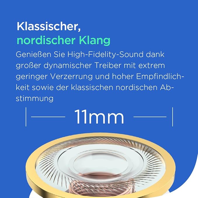 Libratone AIR+ 3 True Wireless in-Ear Headphones, Industry Leading Active Noise Cancelling, 11mm Dynamic Drivers, IP54 Rated dust and Water Resistent, 24 Hours of Battery Life (Green)