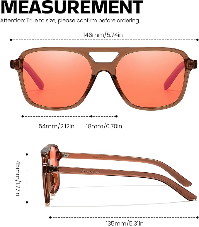 SODQW Gaming Blue Light Blocking Glasses for Men Women Reduce Eyestrain Orange Aviator Eyeglasses for Computer TV